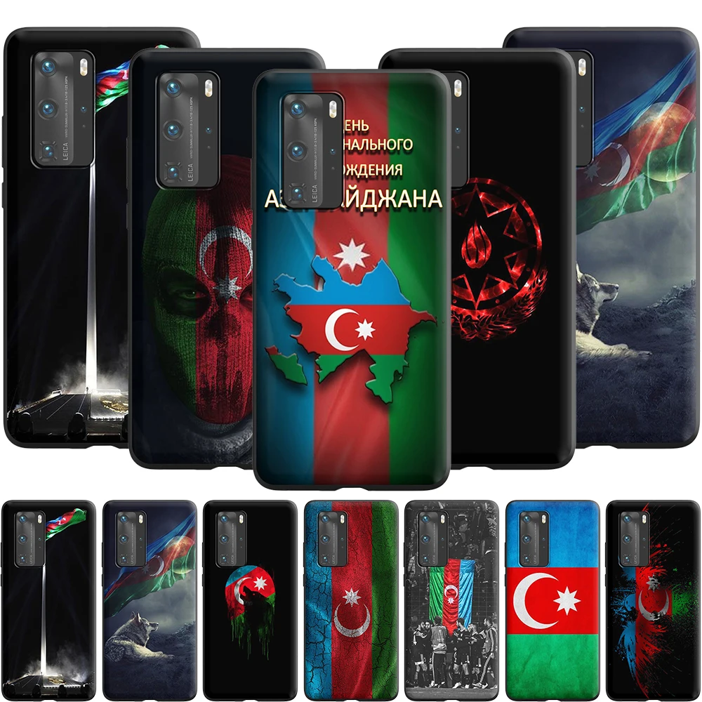 Чехол с флагом Азербайджана для Huawei P10 Lite P20 P30 P Smart 2021 Z P40 Pro | Мобильные телефоны и