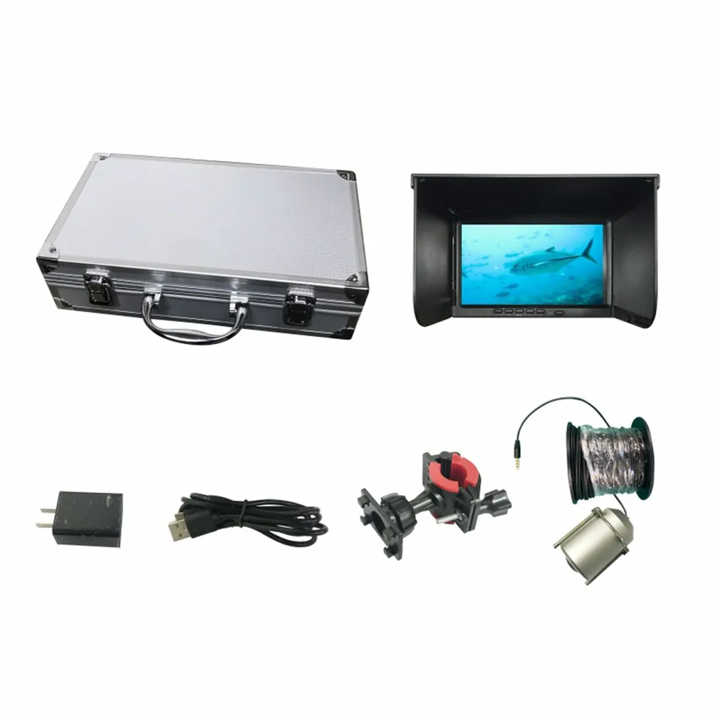 

High-Definition Underwater Fish Finder 180° Fishing Camera Set 7 Inch Display Rechargeable Wireless Sonar Portable Fish Finder