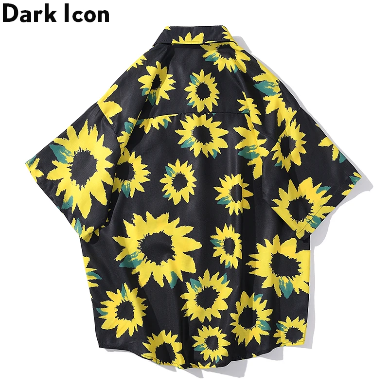 Гавайская рубашка Dark Icon мужская летняя с отложным воротником Мужской Топ 2020 |