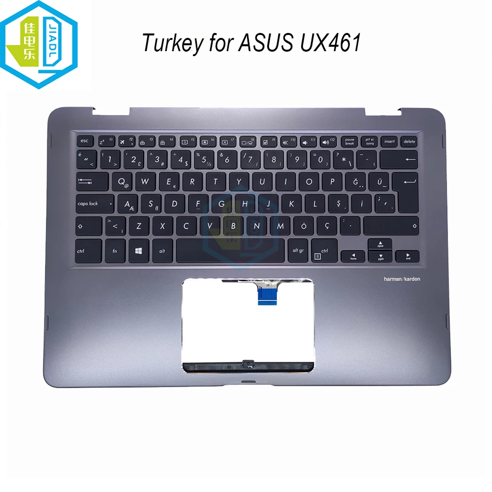 

UX461 Turkey turkish keyboard Backlight keyboards Palmrest cover for ASUS ZenBook UX461UN UX461UA UX461U 13NB0GD0P02011 backlit