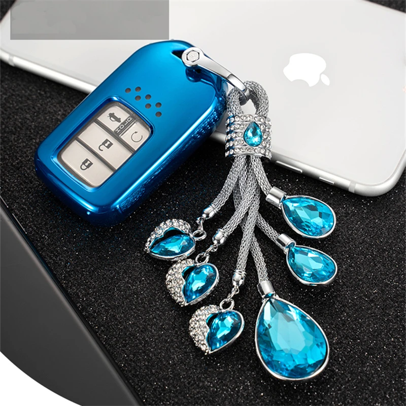 

High quality Full Cover Soft TPU Car Key protect Case Shell For Honda 2016 2017 CRV Pilot Accord Civic Fit Freed Car Accessorise