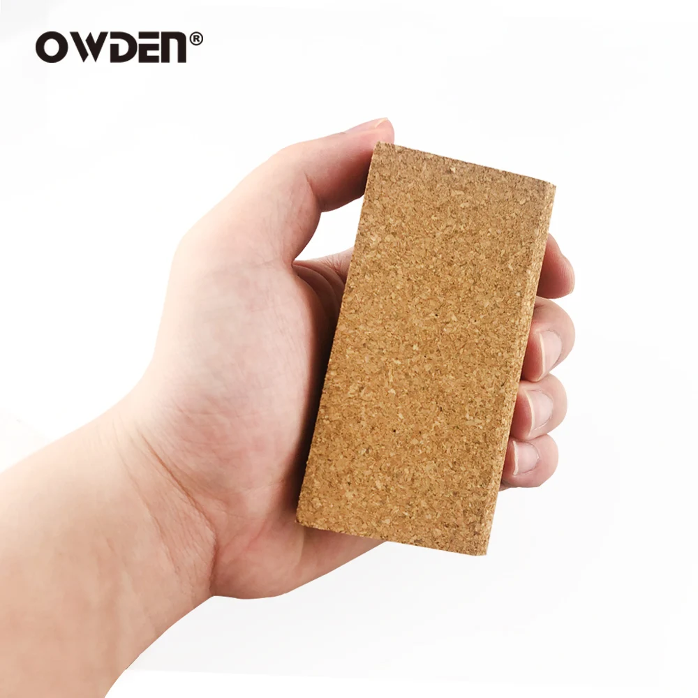 Фото OWDEN инструменты ручной работы для кожевенного ремесла, подложка из пробки «сделай сам», коврик из пробкового блока, доска из грубого зернист... №5