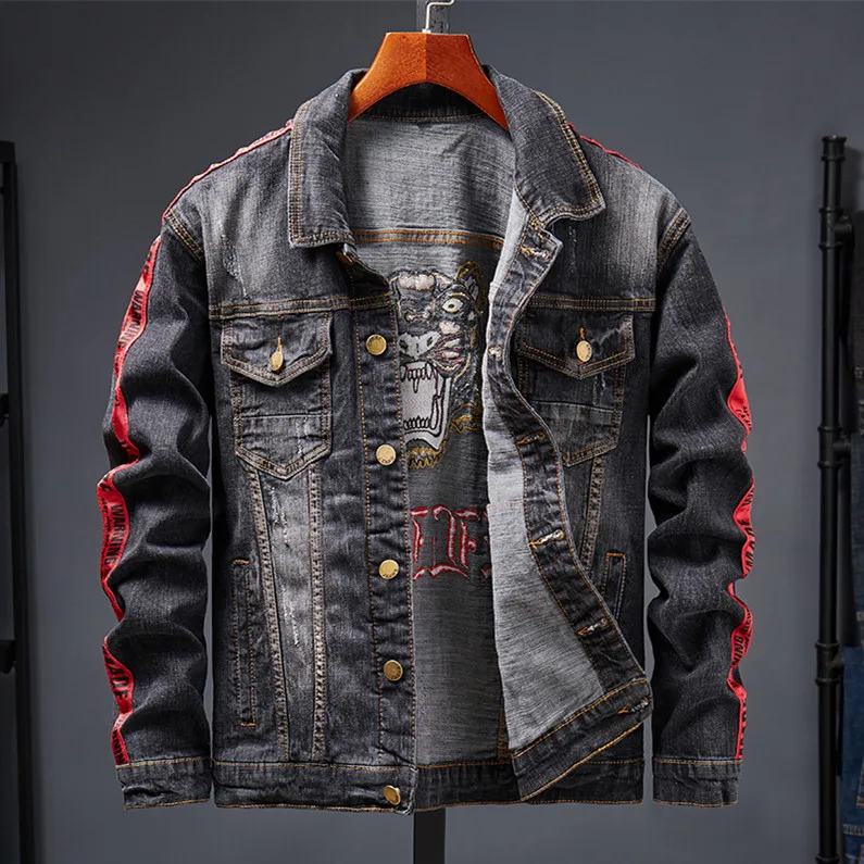 2019 весна осень модные мужские джинсовые куртки пальто мужская хлопковая куртка