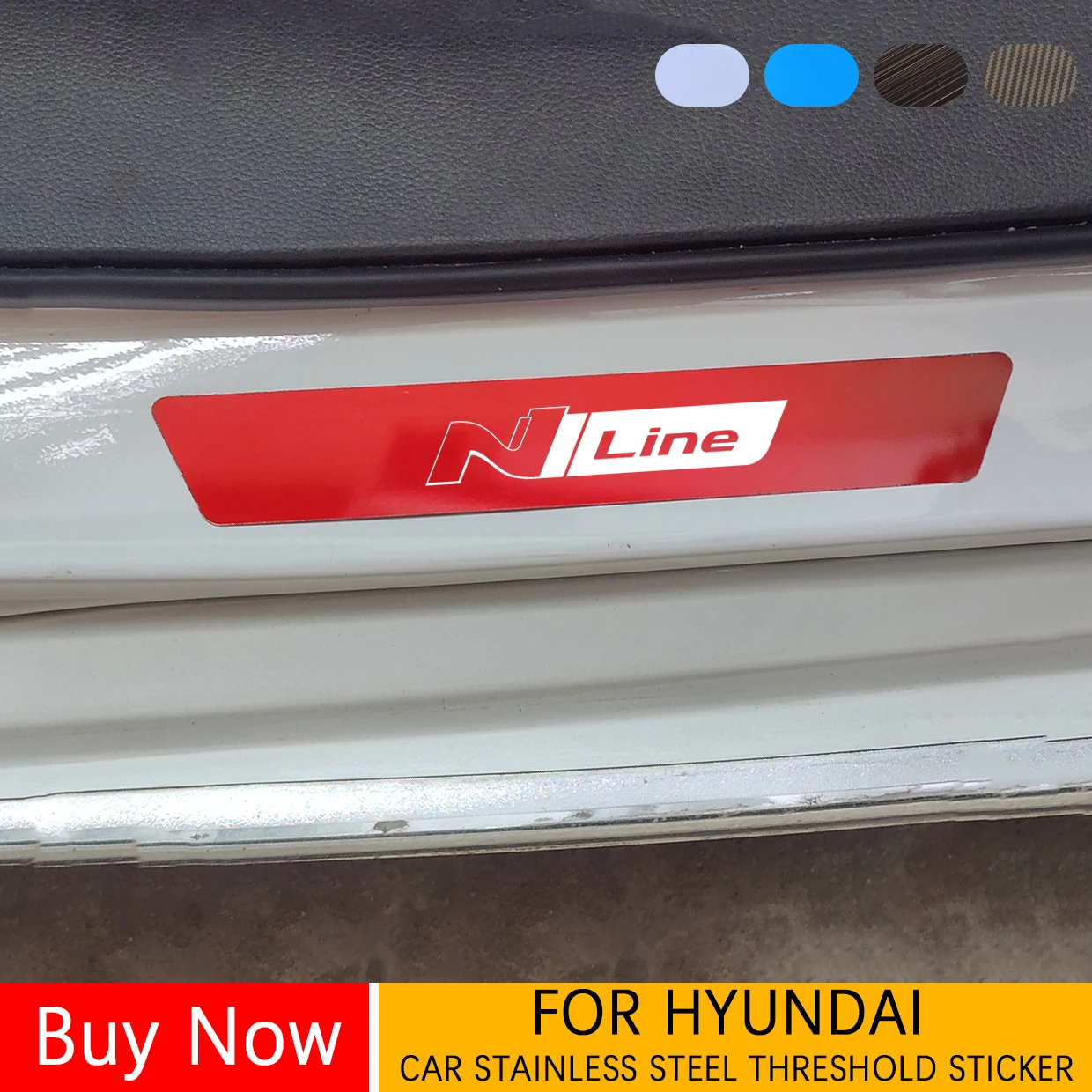 

Metal Car Door Sill Scuff Plate Protector Threshold Pedal Cover For HYUNDAI NEXO VELOSTER TUSCANI PALISADE MATRIX LANTRA SOLARIS