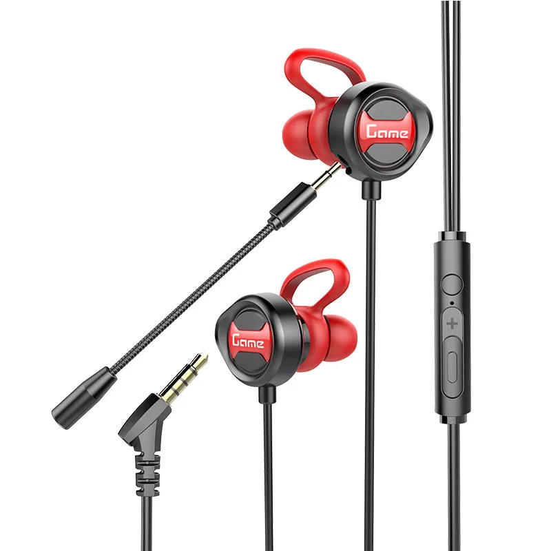 

TWS 3.5mm Wired Earphones In Ear Gaming Headphone Control Dynamic Noise Reduction Gamer with Mic for Video Game Mobile Phone