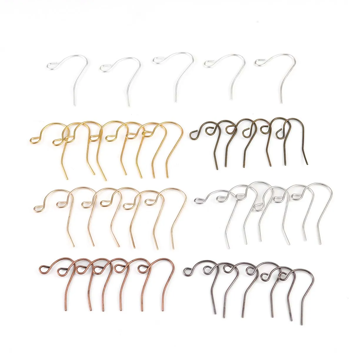 200 шт. серебряные золотые серьги застежки крючки в поисках крепления для серег