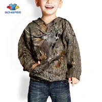 sonspee child pullover hoody sweatshirts top deer hunting 3d camouflage fashion kids hoodie casual streetwear boys baby clothing