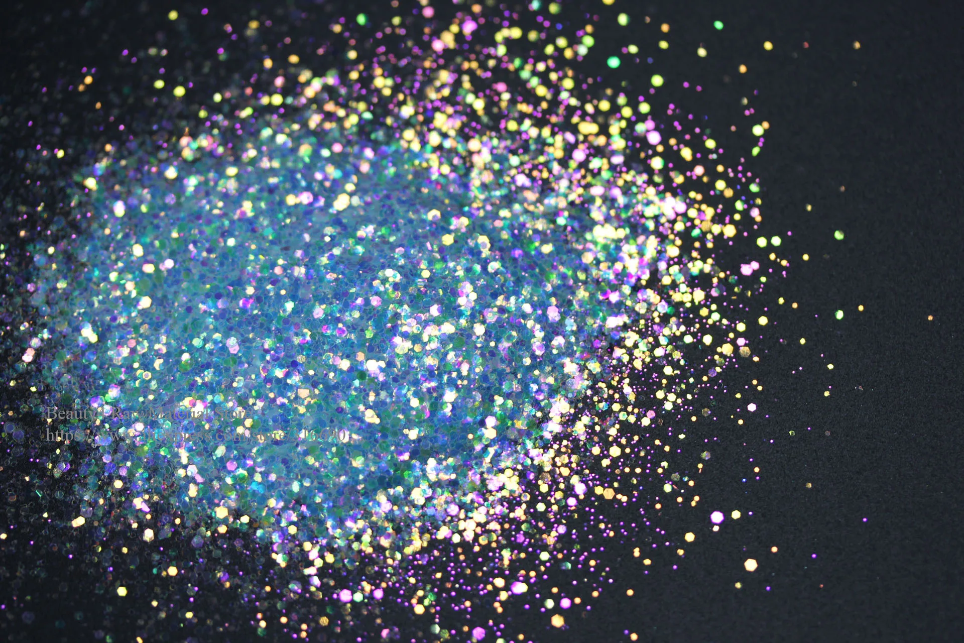 Косметические красочные переливающиеся белые блестящие миксы крафт блеск для