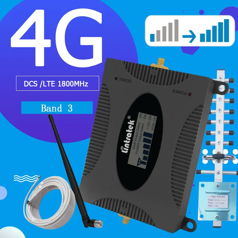 Усилитель сигнала Lintratek 4G DCS 1800 целлюлярный стандартный LTE Интернет усилитель