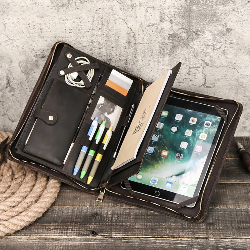 Роскошный чехол в стиле ретро из коровьей кожи для iPad 9 7/10 5/11 дюймов планшета