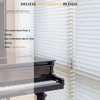 Shangri-la Blinds Deluxe Dual Layer Light Filtering Sheer Roller Shades Blinds for Windows for Living Room Bedroom