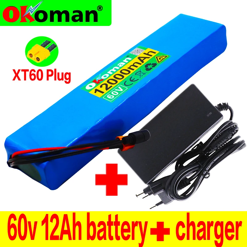 60V 16S2P 12Ah 18650 литий ионный аккумулятор 67 2 V 12000mAh Ebike Электрический велосипед Скутер