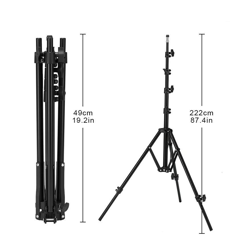 Светильник 220 см штатив стойка для фотостудии софтбокс видеосъемки светильник