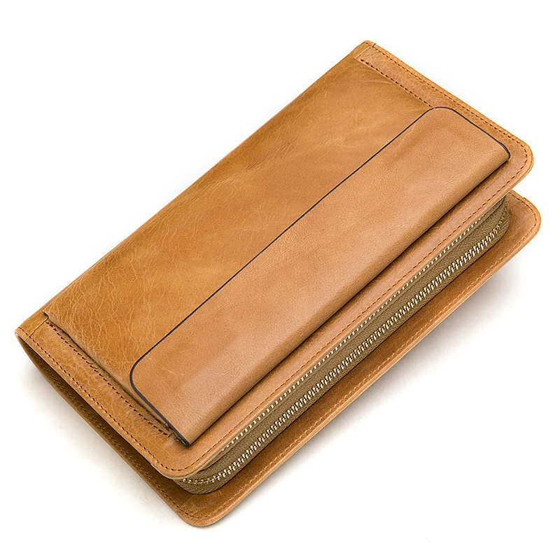 9069-B-B3brown МVA кошелек мужской натуральная кожа портмоне мужское кошелек мужской клатч мужской бумажник мужской визитница зажим для денег кредитница обложка на паспорт - Цвет: 9069-B-B3brown