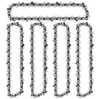 3 5Pcs Mini Chainsaw Chain 4 Inch Chainsaw Chain Guide Saw Chain Replacement Portable Hot