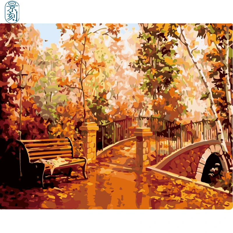Цвет дерева. 40x50 см, живопись по номерам, сделай сам, настенное искусство, украшение гостиной, пейзаж, фигура, животное, цветок, мультфильм