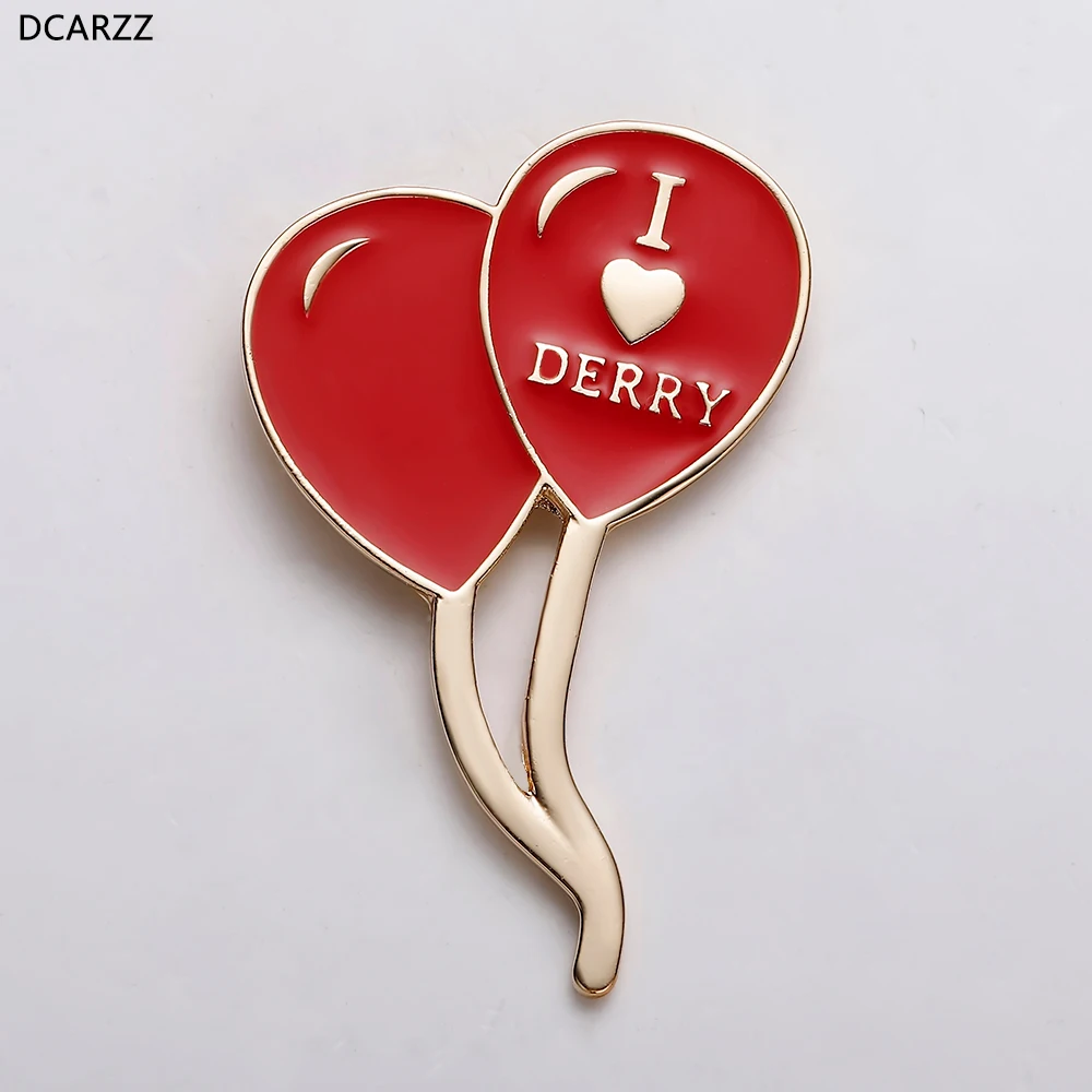 20 шт. эмалированная булавка Pennywise значок из фильма ужасы Стивен король я люблю