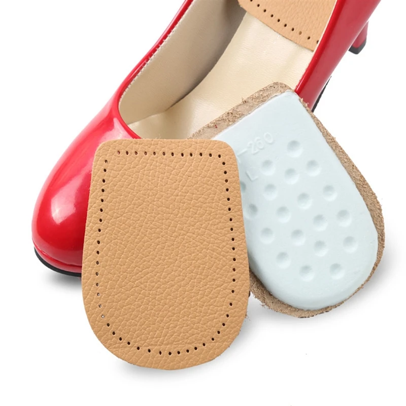 1 пара кожаных подушечек для передней части стопы половина женских против боли