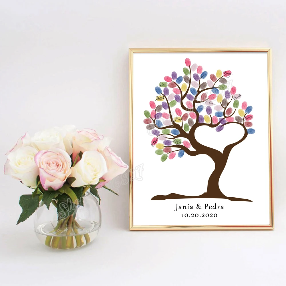 Бесплатная пользовательская книга с датой и именем креативная Свадебная