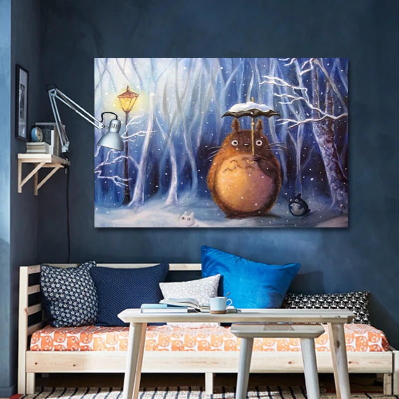 Мультфильм милый кот живопись по номерам японское аниме животное ручной работы