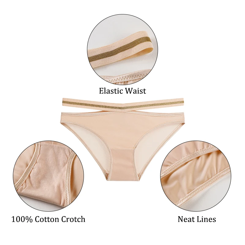 6pcs Seamless Panties Underwear For Woman Sexy Thongs Women's Lingerie Bikini Sports Female Ice Silk Woman Intimates BANNIROU