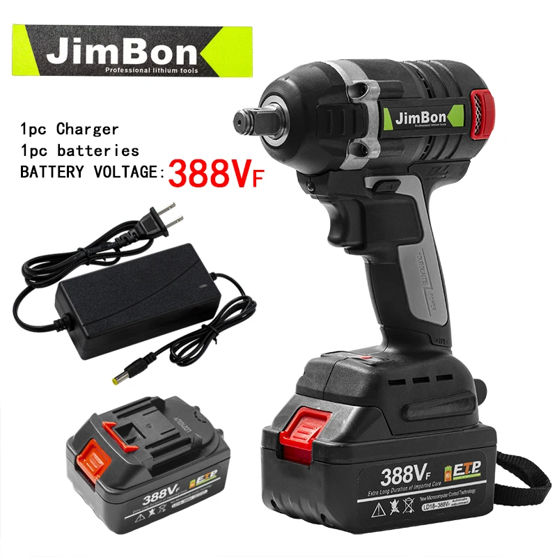 

19800mAh Rechargeable Electric Drill Brushless Cordless Electric Impact Wrench Driver Set 630N.m Torque Wrench Power Tool