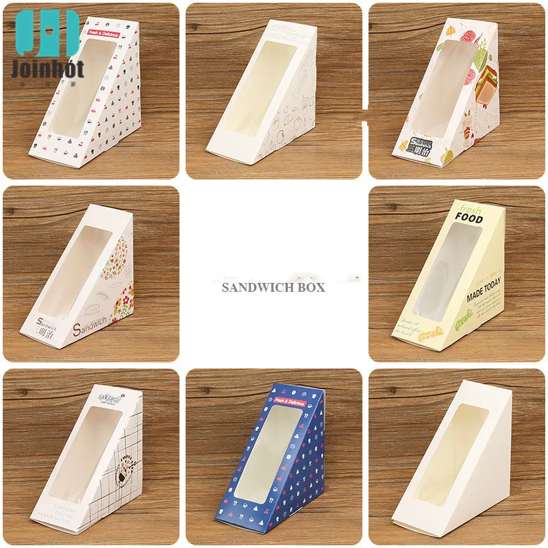 10 шт. упаковка для сэндвичей коробки opp сэндвич пакеты картонная коробка