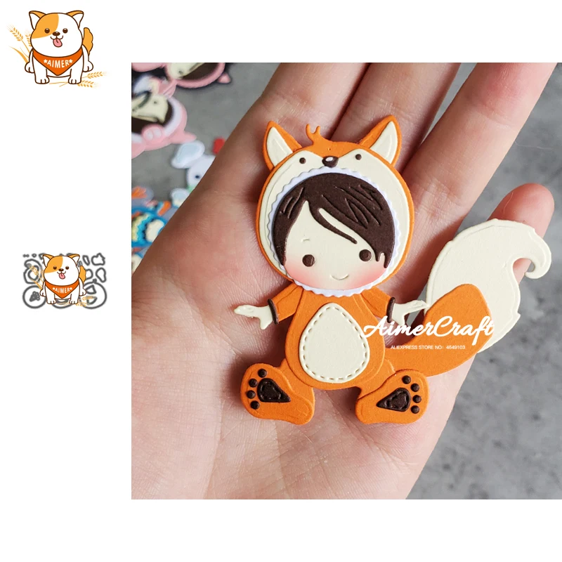 Лисички детские животные металлические режущие штампы форма нож трафарет для