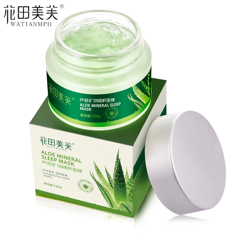 

WATIANMPH Aloe Vera Gel Smoothing Moisture Repair Sunblock Facial mask 120g night cream for Oily sensitive skin