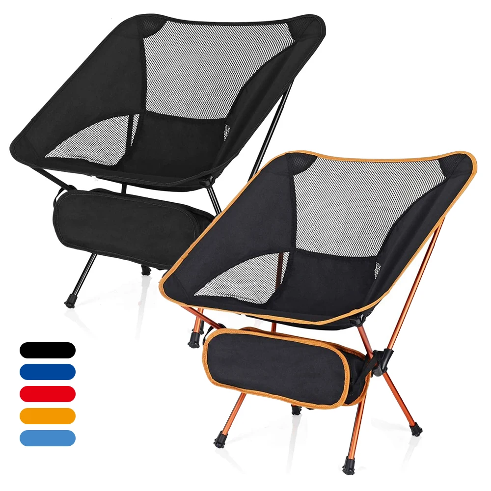 Travel Folding Chair Outdoor Camping Portable Beach Hiking Picnic Seat Fishing Tools Superhard High Load | Спорт и развлечения