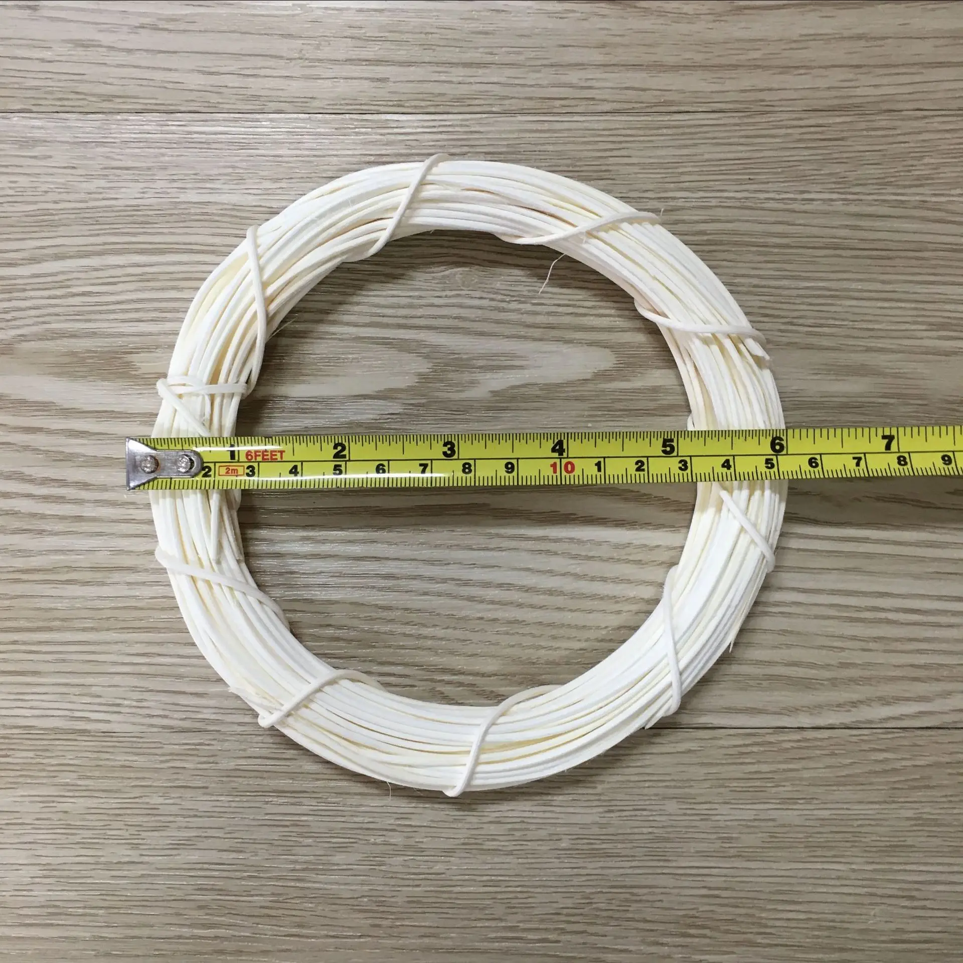 Round 15cm Белая звезда круглая форма венок из ротанга лоза цветок венок гирлянда на Рождество год Свадьба Вечеринка домашняя дверь DIY Украшение - Цвет: Round 15cm