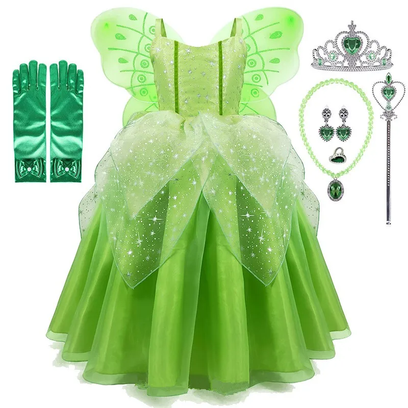 Happy Purim Girls Princess платье для феи Kids косплей принцесса и лягушка костюмы Девочка День