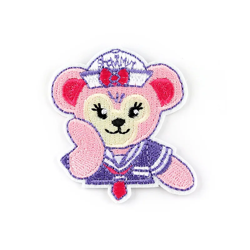 

embroidery stick-on little rabbit patch,embroidered paste cartoon badge,animal appliques for clothing DK-216242