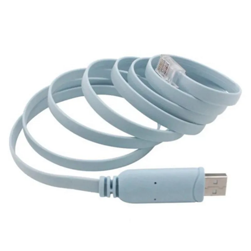1.8M USB To RJ45 For Cisco Console Cable FTDI 744664241835 A7H5 for H3C HP Arba 9306 phone router rollover console |