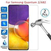 case for samsung a82 quantum 2 cover screen protector tempered glass on galaxy a 82 82a quantum2 protective phone coque bag film