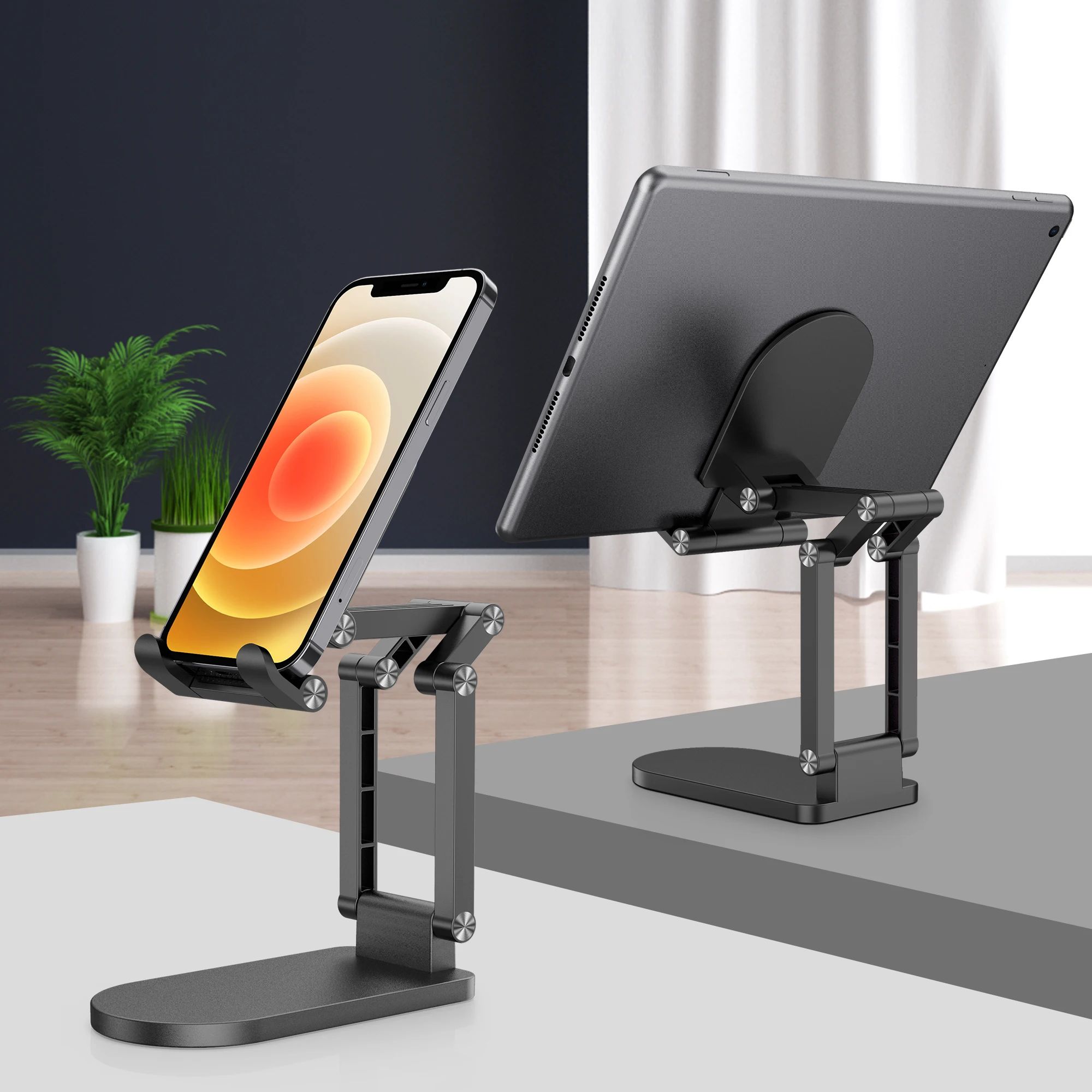 portable desktop folding bracket mobile phone stand desktop holder table desk mount for cell phone tablet portable free global shipping