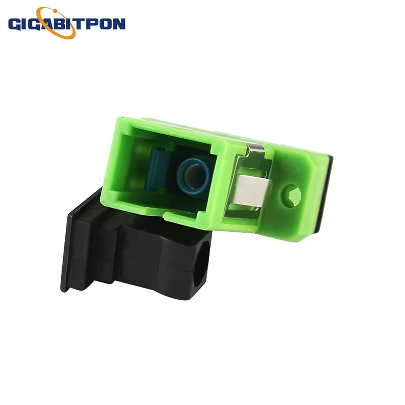 50 -500PCS SC APC Simplex Single Mode SC APC FTTH Fiber Optic Adapter SC Fiber Coupler SC APC Fiber SC Connector, Free Shipping