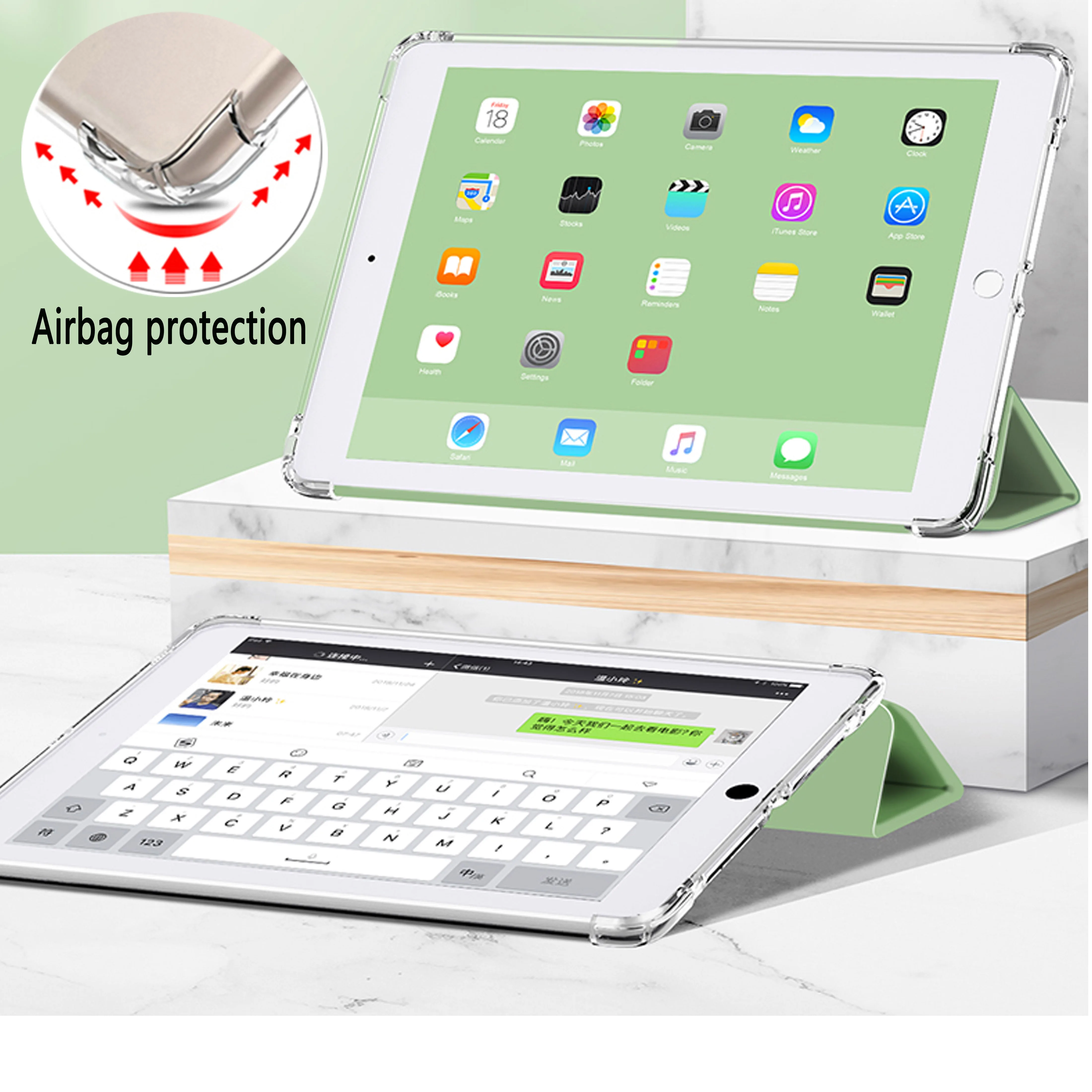 Чехол сотовый из ТПУ для iPad 2 020 Air 4/3/2 񟭕 M1 Pro 11 &quot10 9&quot 10 5 &quot10.2Ə.7&quot 7 9 &quot мягкий