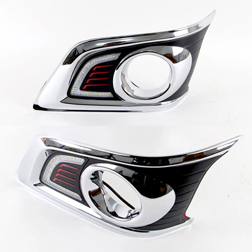 1 комплект Тюнинг автомобилей для Toyota Hilux VIGO CHAMP 2012 2013 2014 светодиодный DRL Дневной
