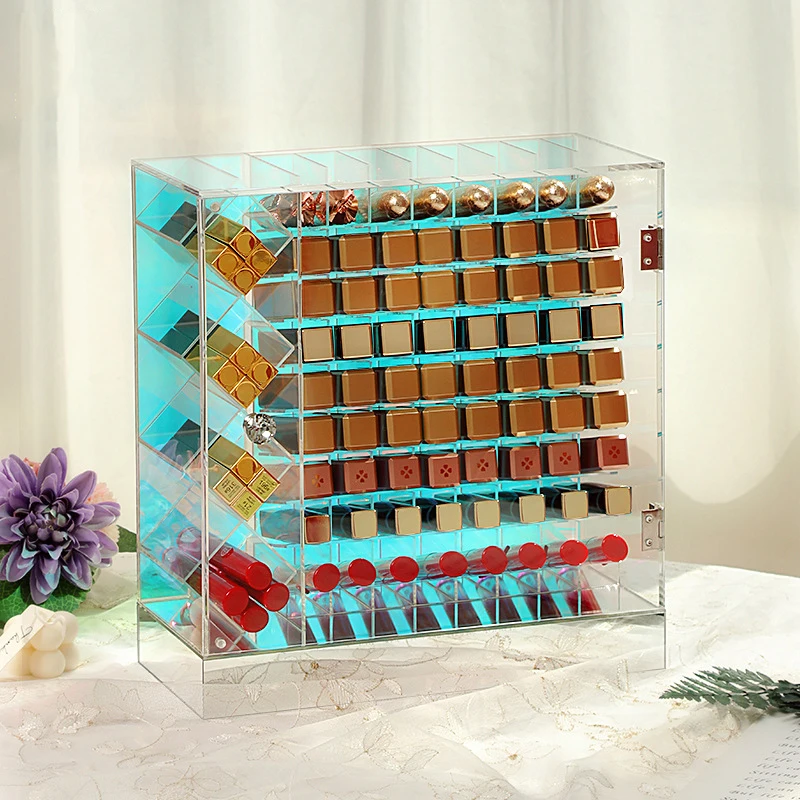

Desktop Multi-Function Lipstick Storage Box Multi-Layer Large-Capacity Acrylic Lip Glaze Finishing Rack