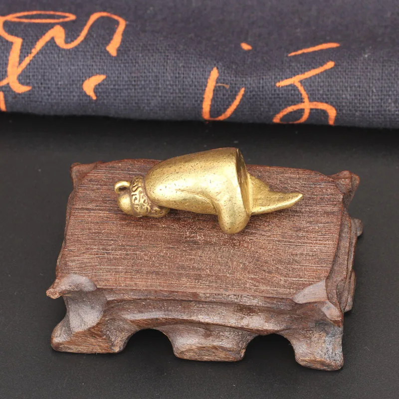 Миниатюрные фигурки винтажная медная подвеска бодхадхарма статуя Будды zen