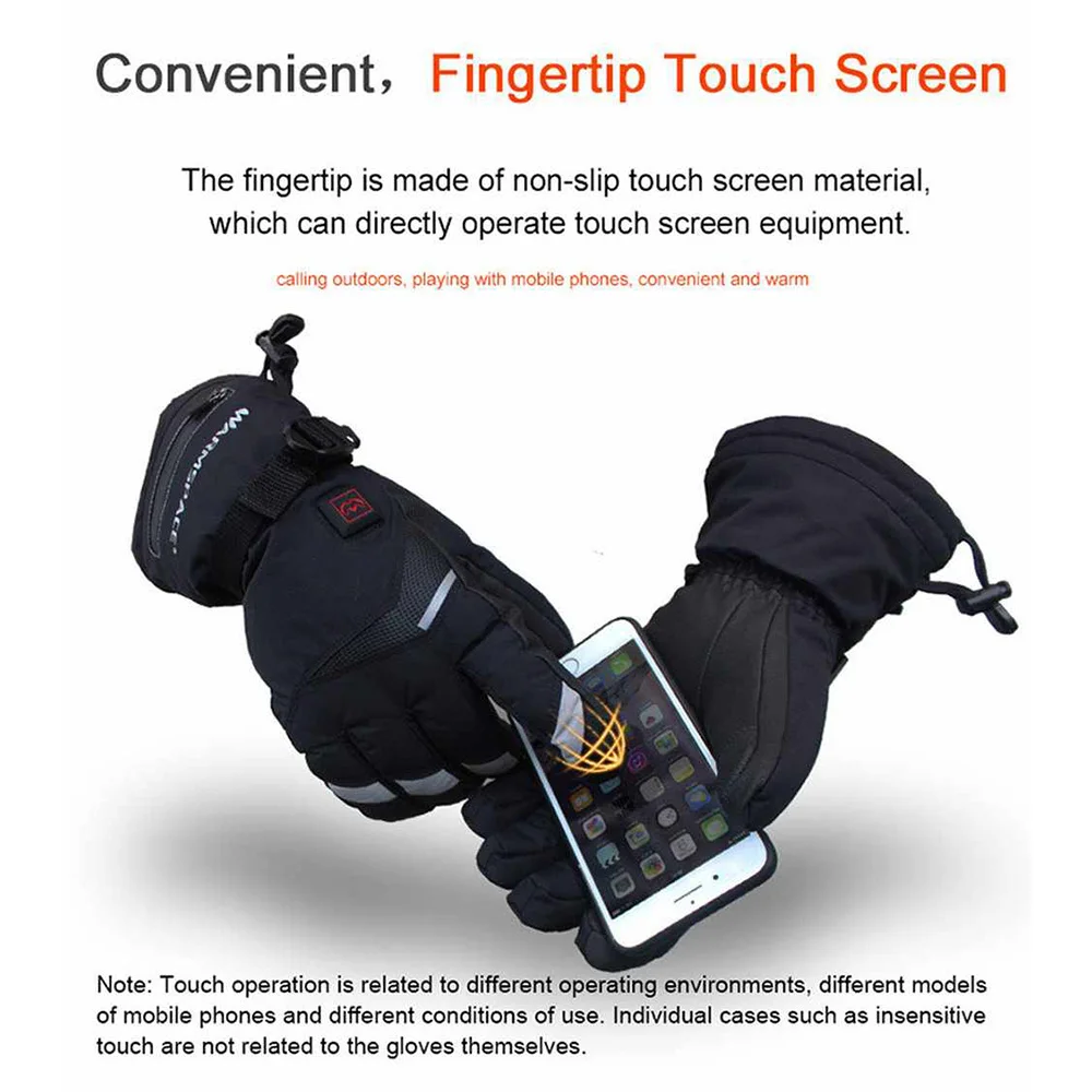 

Motorcycle riding gloves Thick Section Warm Design Breathable all refers Heating System electric car Motorbik Riding Gloves