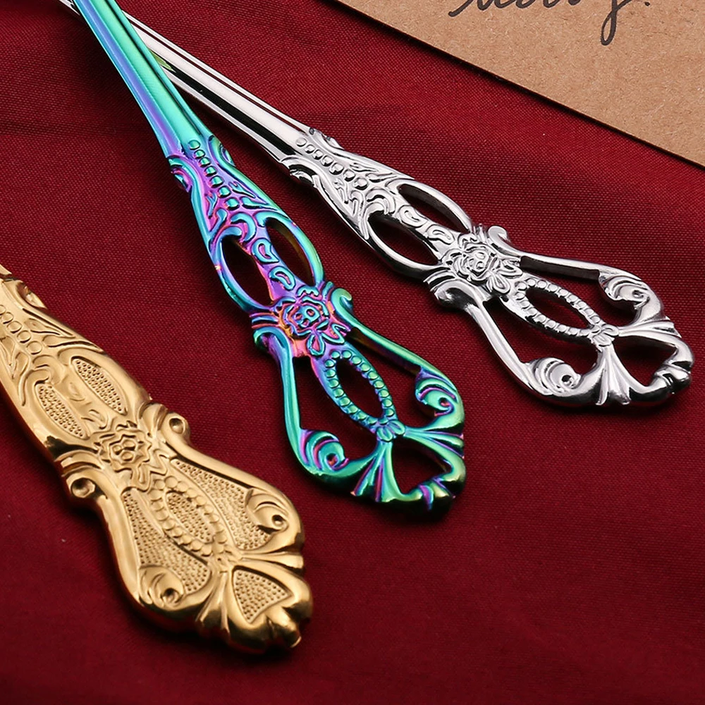 Набор столовых приборов комплект из 16 предметов золотистого цвета нержавеющей