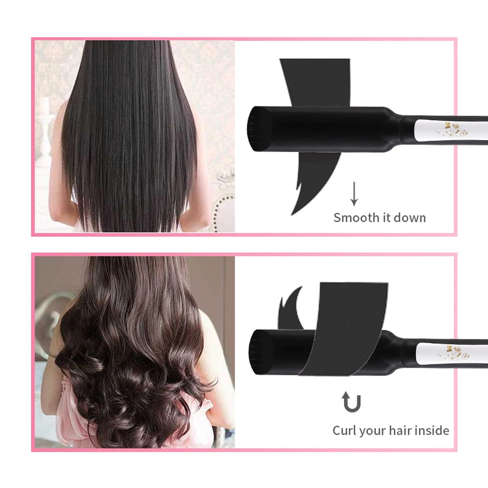 Выпрямитель для волос с четырьмя зубьями регулировка температуры керамический