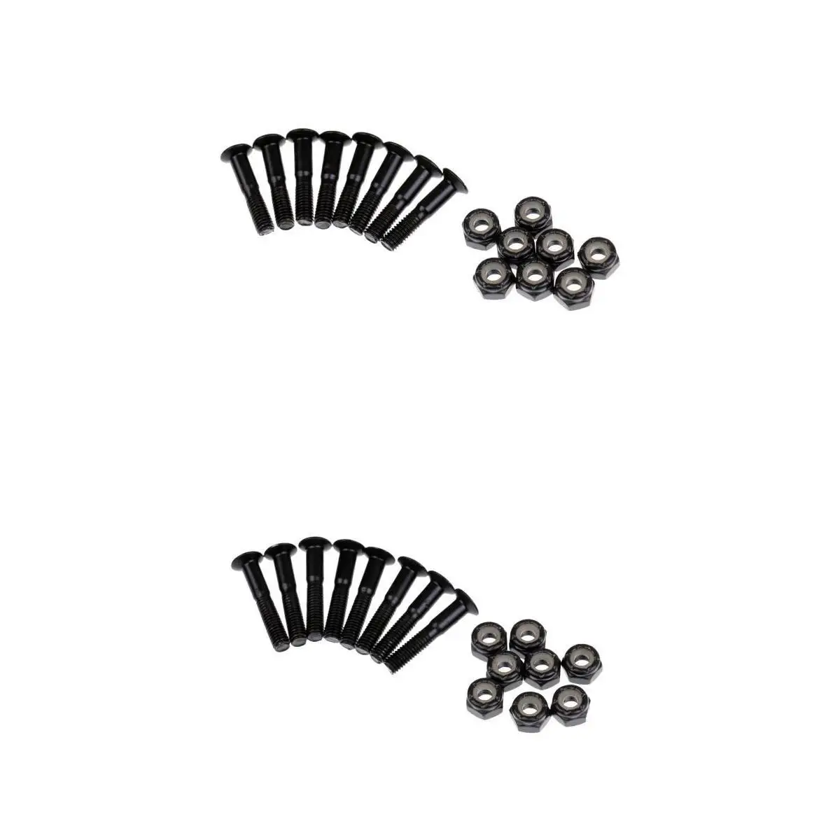 16 наборы винтов для мужчин и женщин скейтборд черные аппаратные болты Запчасти