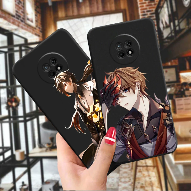 vidio game genshin impact phone case for poco m3 x3 pro f3 for xiaomi redmi note 10 pro 9c 9a 9 pro zhongli cartoon cover free global shipping