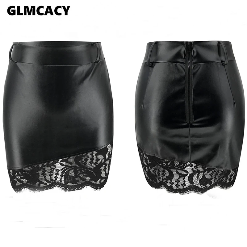 Женская строгая юбка с высокой талией летние кружевные мини-юбки обтягивающие