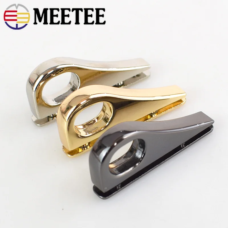 Meetee 4/10 шт. Сумка с боковой застежкой металлические пряжки сумки цепочкой крючок