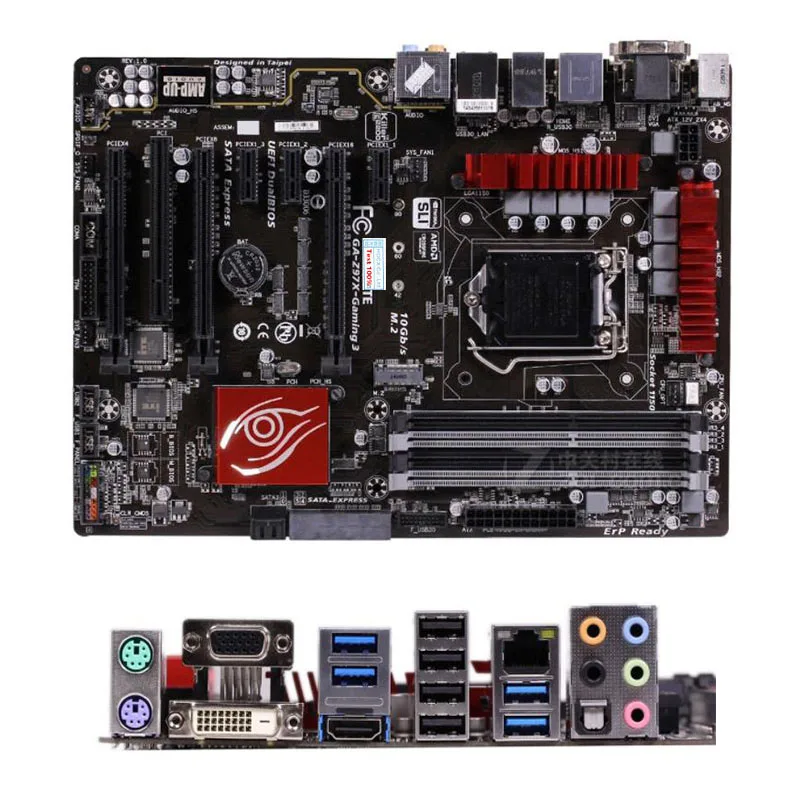 Материнская плата для компьютера Gigabyte GA-Z97X-Gaming 3 USB3.0 SATAIII LGA 1150 DDR3 Z97 б/у материнская