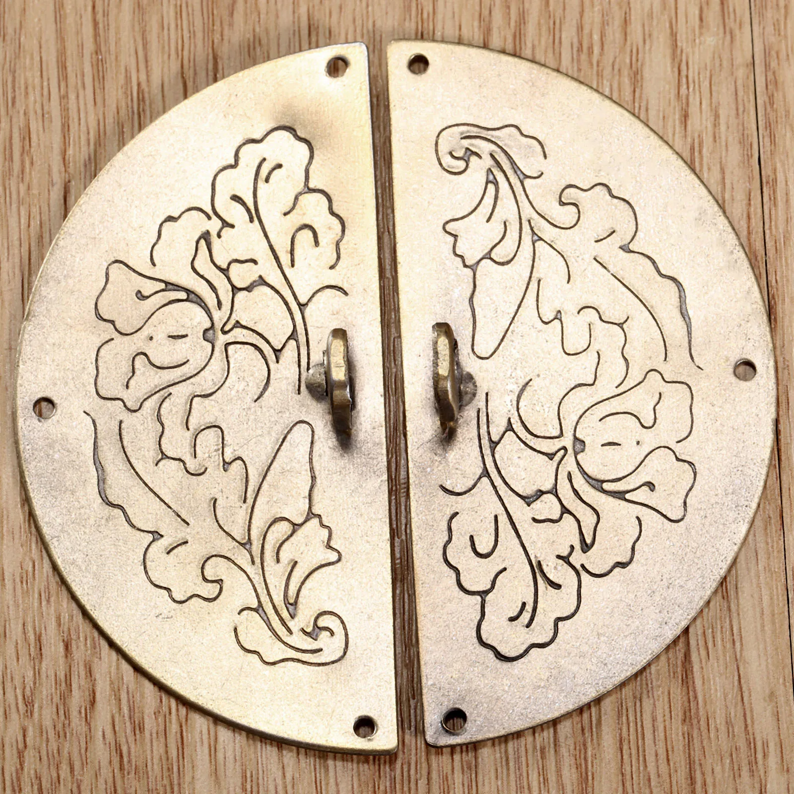 Antique Bronze Retro Chinese Ancient Furniture Door Lock Latch Plate Handle Pulls Knocker for Drawer Cabinet Cupboard JewelryBox |